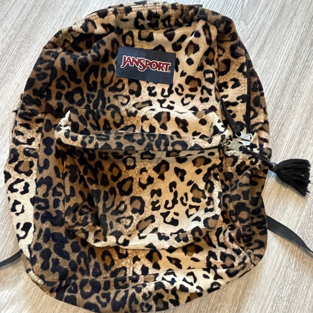 Jansport leopard backpack